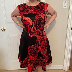 Lightweight bright black dress